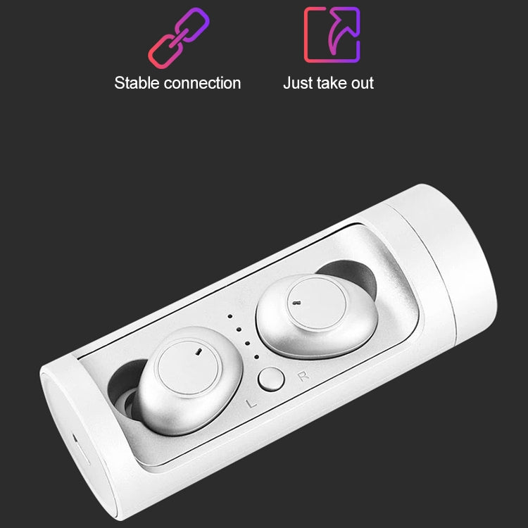 DT-15 Wireless Two Ear Bluetooth Headset Supports Touch & Smart Magnetic Charging & Power On Automatic Pairing