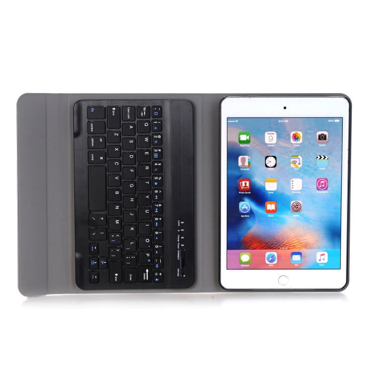 Étui en cuir pour tablette iPad mini 5, clavier Bluetooth 3.0 ultra-fin et détachable, avec support, compatible avec iPad mini 5