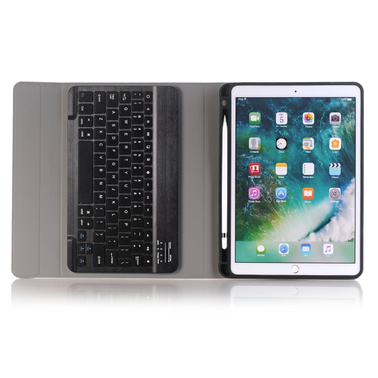 Étui en cuir pour tablette iPad Air/Pro 10,5 pouces (2019) avec clavier Bluetooth 3.0 ultra-fin et détachable, avec emplacement pour stylet et support
