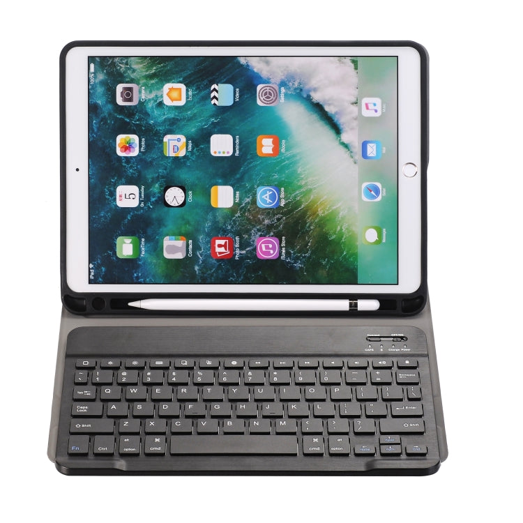 Étui en cuir pour tablette iPad Air/Pro 10,5 pouces (2019) avec clavier Bluetooth 3.0 ultra-fin et détachable, avec emplacement pour stylet et support