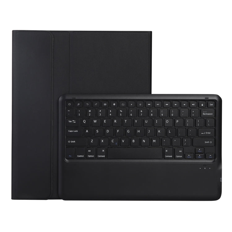 Étui en cuir ultra-fin avec clavier Bluetooth 3.0 détachable A12B pour iPad Air 13 (2024/2025/Pro 12,9 pouces) (2022/2021/2020/2018), avec emplacement pour stylet et support.