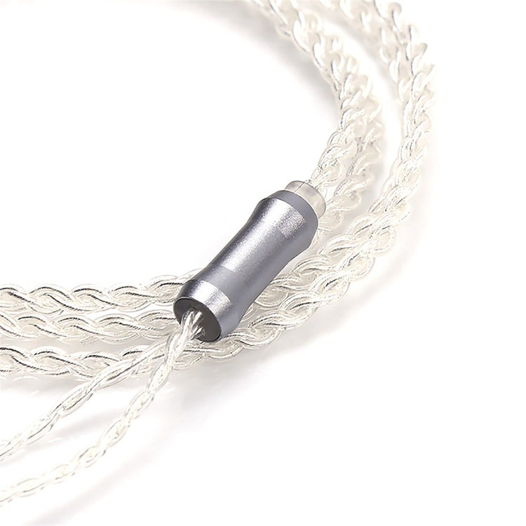 TRN Silver Plated Upgrade Cable Headphones Cable with A2DC Connection for TRN V10 V20 Earphone, A2DC