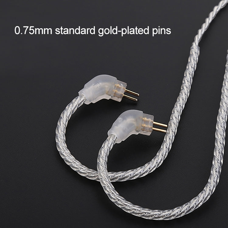 TRN Silver Plated Upgrade Cable Headphones Cable with A2DC Connection for TRN V10 V20 Earphone, A2DC