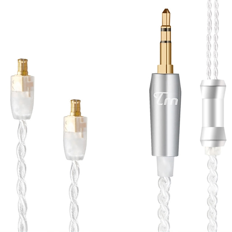 TRN Silver Plated Upgrade Cable Headphones Cable with A2DC Connection for TRN V10 V20 Earphone, A2DC