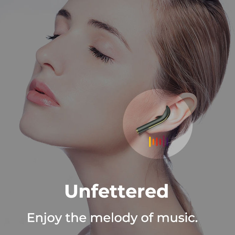 J18 Bluetooth 5.0 TWS Wireless Binaural Bluetooth Earphone with Charging Box, J18 (Green), J18 (Rose Gold), J18 (Black)