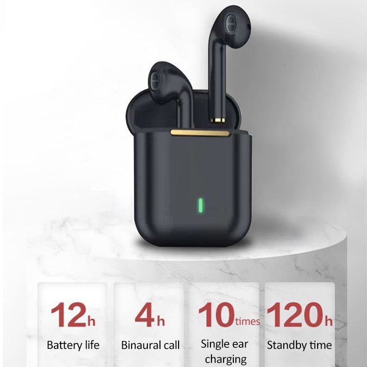 J18 Bluetooth 5.0 TWS Wireless Binaural Bluetooth Earphone with Charging Box, J18 (Green), J18 (Rose Gold), J18 (Black)