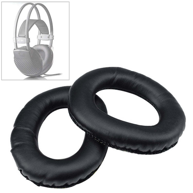 2 PCS For AKG K44 / K55 / K66 / K77 / K99 Headphone Cushion Sponge Cover Earmuffs Replacement Earpads, For AKG K44 / K55