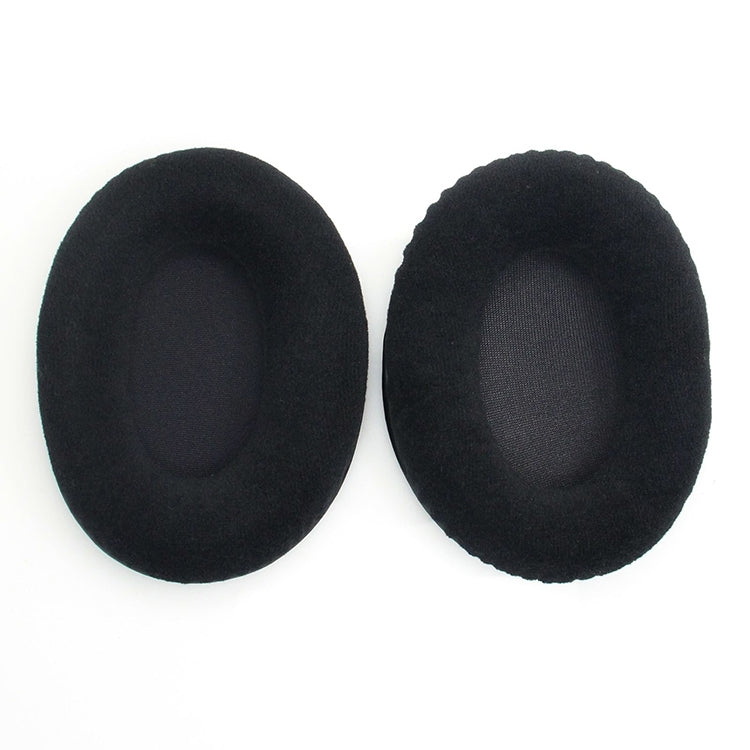 2 PCS For Kingston KHX-HSCP / HyperX Cloud II Headphone Cushion Flannel Black Net Sponge Cover Earmuffs Replacement Earpads, For Kingston KHX-HSCP HyperX Cloud II(Flannel Black)