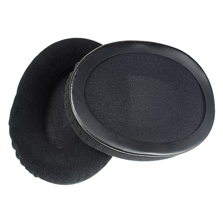 2 PCS For Kingston KHX-HSCP / HyperX Cloud II Headphone Cushion Flannel Black Net Sponge Cover Earmuffs Replacement Earpads, For Kingston KHX-HSCP HyperX Cloud II(Flannel Black)