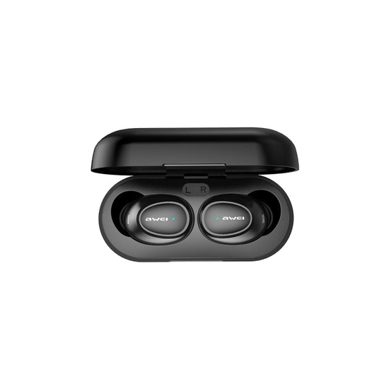 awei T6C earbuds fit comfortably in ear with noise isolation technology detail