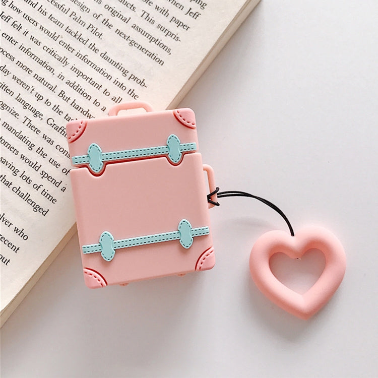 Wireless Earphones Shockproof Candy Colored Suitcase Silicone Protective Case for Apple AirPods 1 / 2, Green, Blue, Apricot, Yellow, Orange, Pink