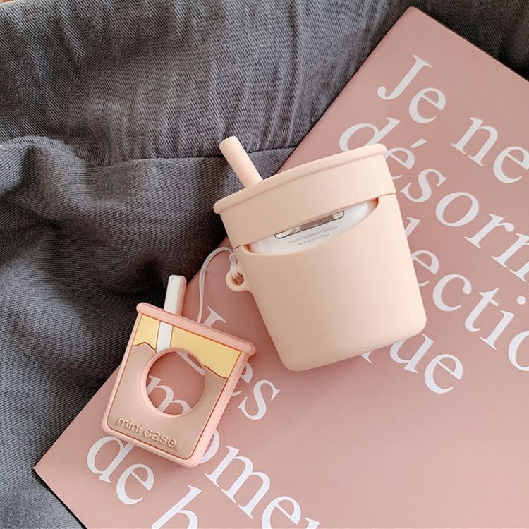 Wireless Earphones Shockproof Pearl Milk Tea Silicone Protective Case for Apple AirPods 1 / 2, Orange, Green, Purple, Apricot