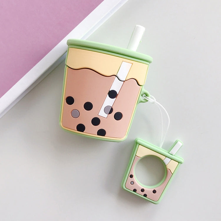 Wireless Earphones Shockproof Pearl Milk Tea Silicone Protective Case for Apple AirPods 1 / 2, Orange, Green, Purple, Apricot