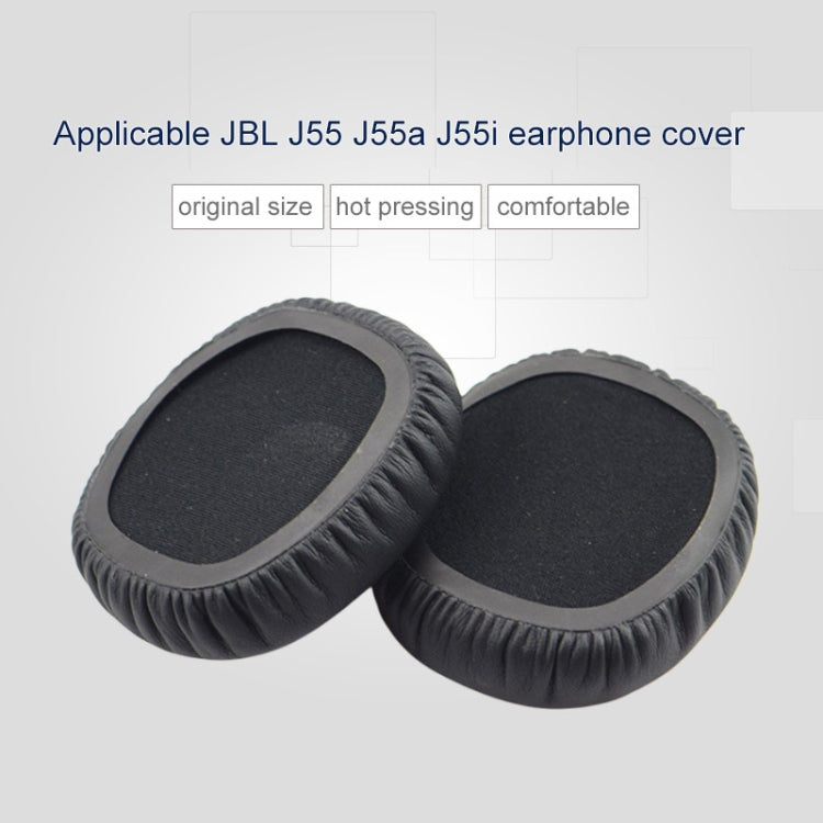2pcs For JBL J55 / J55a / J55i Headphones Imitation Leather + Foam Soft Earphone Protective Cover Earmuffs, For J55