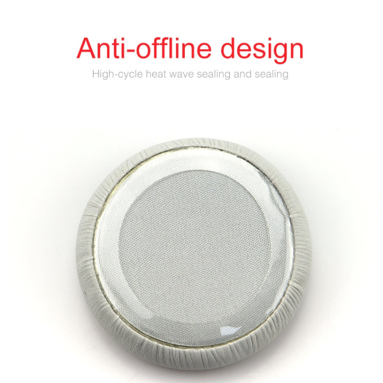 2pcs For JBL Synchros S400BT Headphones Imitation Leather + Memory Foam Soft Earphone Protective Cover Earmuffs, For Synchros S400BT Black, For Synchros S400BT White