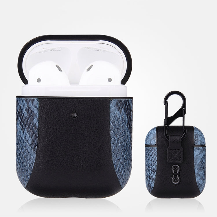 Étui de protection antichoc en cuir à rabat de couleur assortie pour écouteurs Apple AirPods 1/2