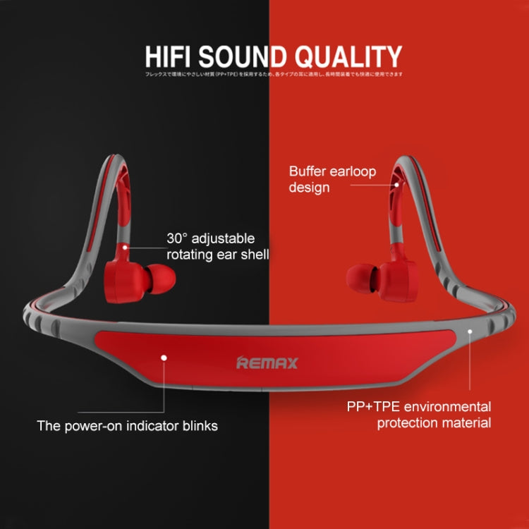 REMAX RB-S20 Bluetooth 4.2 Rotatable Ear Shell Rear-mounted Bluetooth Sports Earphone, RB-S20 Yellow