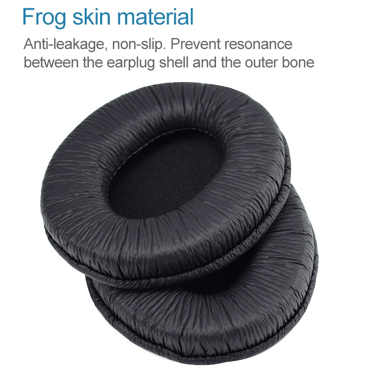 2 PCS For Sennheiser HD202 / HD212 / HD437 / HD447 / HD457 / HD497 Headphone Cushion Sponge Cover Earmuffs Replacement Earpads, For Sennheiser HD202 / HD212