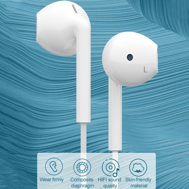 Langsdom MJ31 1.2m Wired Half  In-Ear 3.5mm Interface Stereo Earphones with Mic