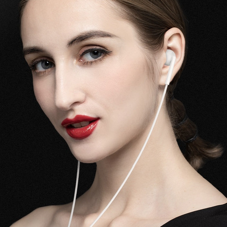 Langsdom MJ31 1.2m Wired Half  In-Ear 3.5mm Interface Stereo Earphones with Mic