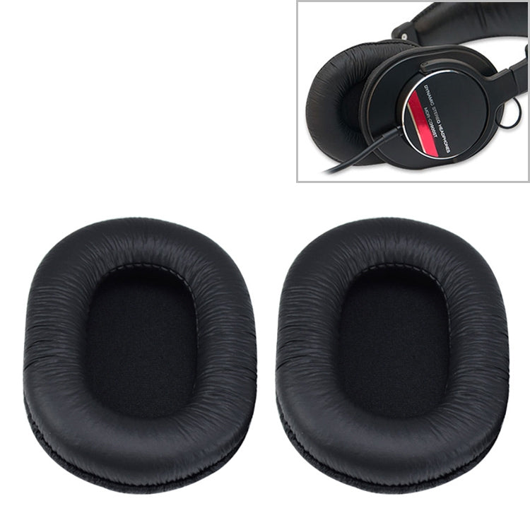 2pcs Sponge Headphone Protective Case for Sony MDR-7506 / MDR-V6 / MDR-CD900ST, Black Wrinkled