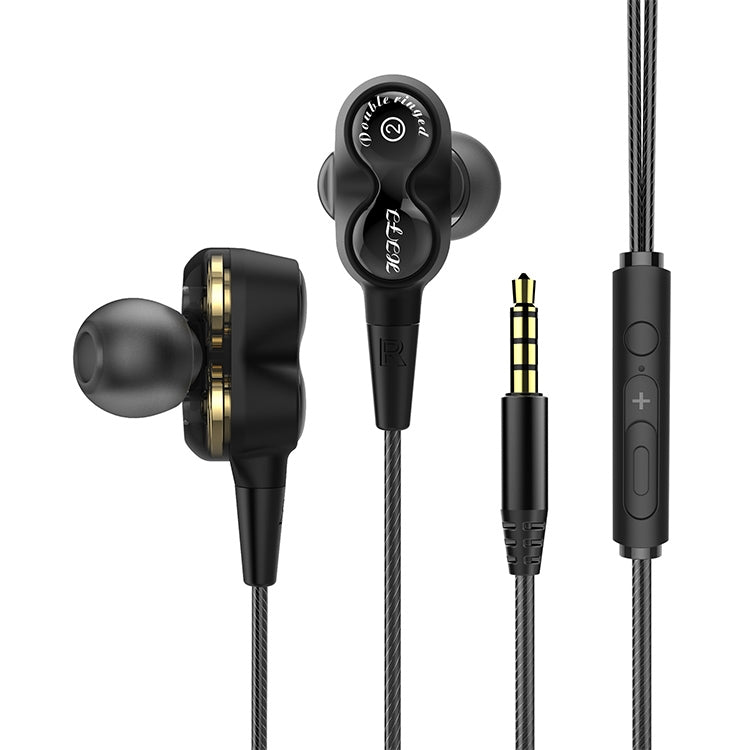D12 1.2m Wired In Ear 3.5mm Interface Stereo Wire-Controlled HIFI Earphones Dual-motion Loop Running Game Music Headset With Packaging, D12 With Packaging (Black), D12 With Packaging (White)