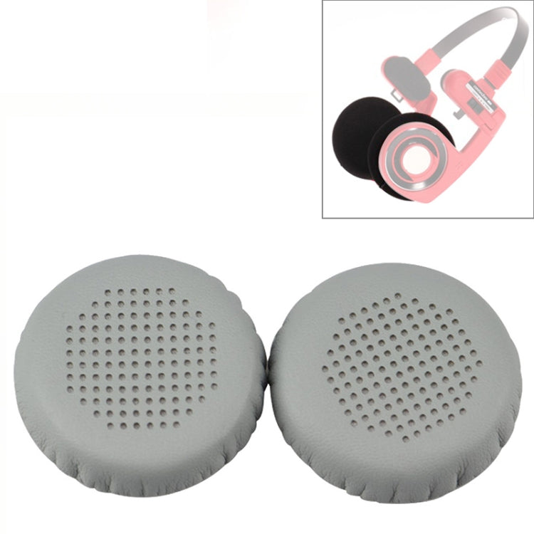 2 PCS For KOSS PP / SP Perforated Ventilation Version Protein Leather Cover Headphone Protective Cover Earmuffs, Perforated Ventilation Version Black, Perforated Ventilation Version Grey
