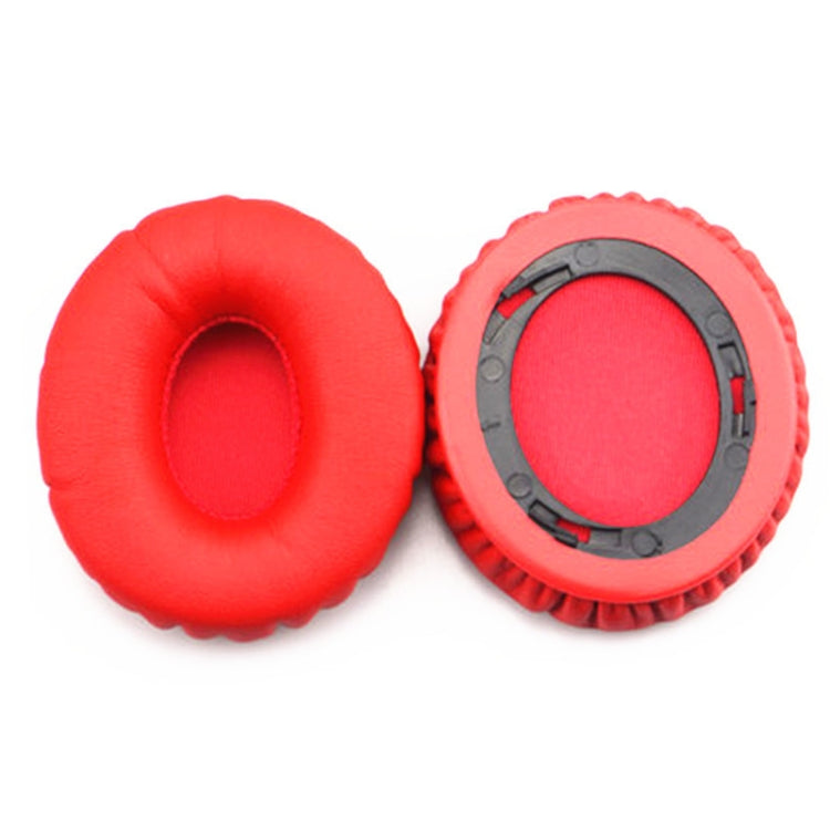 2 PCS For Beats Solo HD / Solo 1.0 Headphone Protective Leather Cover Sponge Earmuffs, Red, Black, Blue