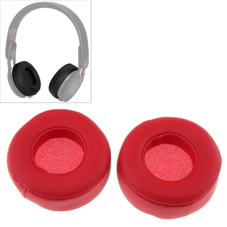 2 PCS For Beats Studio Mixr Headphone Protective Leather Cover Sponge Earmuffs, Red