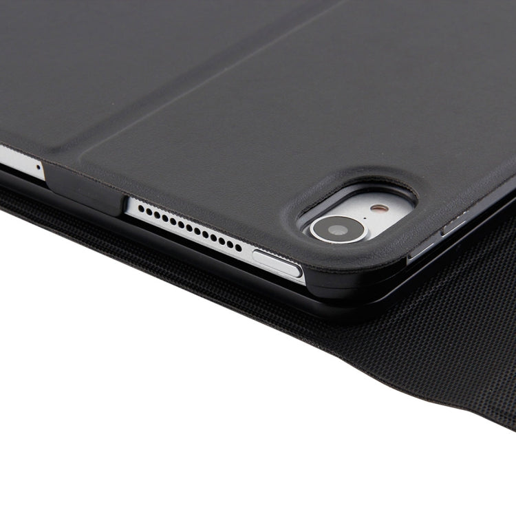 1130B Detachable Bluetooth 3.0 ABS Brushed Texture Keyboard + Lambskin Texture Leather Tablet Case for iPad Pro 11 inch (2018), with Three-gear Adjustment / Magnetic / Sleep Function, 1130B