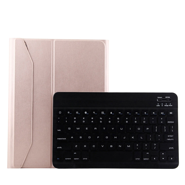 Clavier Bluetooth 3.0 détachable 1130B en ABS brossé et étui en cuir d'agneau pour iPad Pro 11 pouces (2018), avec trois vitesses de réglage, magnétique et fonction veille.