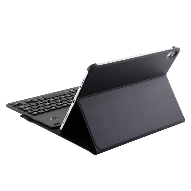 Clavier Bluetooth 3.0 détachable en alliage d'aluminium 1139B + étui en cuir d'agneau pour iPad Pro 11 pouces (2018), avec trois vitesses de réglage, fonction magnétique et veille.