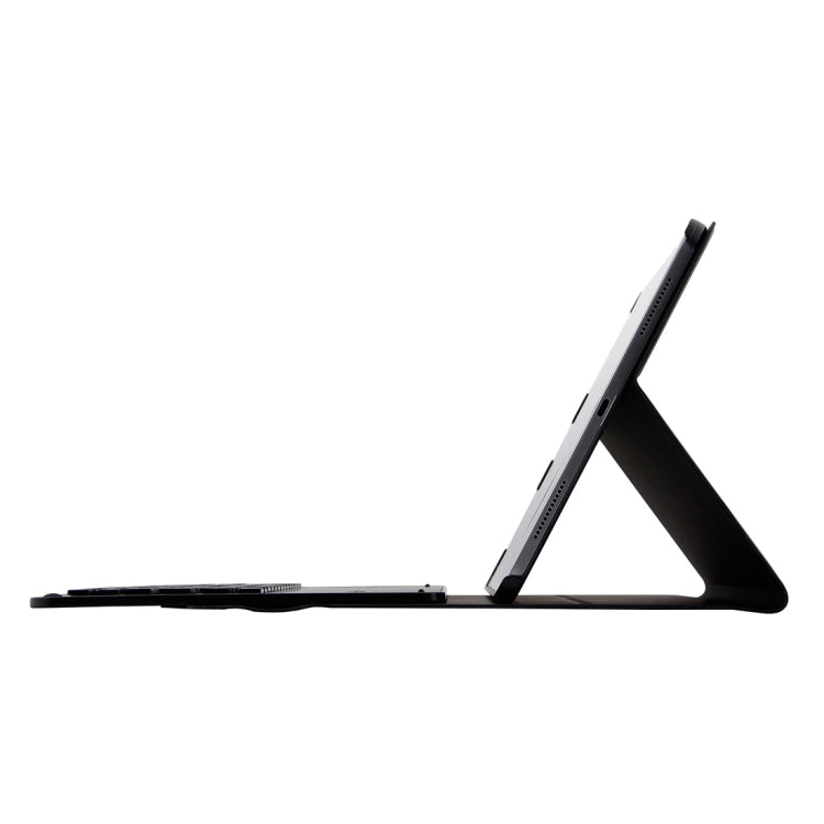 Clavier Bluetooth 3.0 détachable en alliage d'aluminium 1139B + étui en cuir d'agneau pour iPad Pro 11 pouces (2018), avec trois vitesses de réglage, fonction magnétique et veille.
