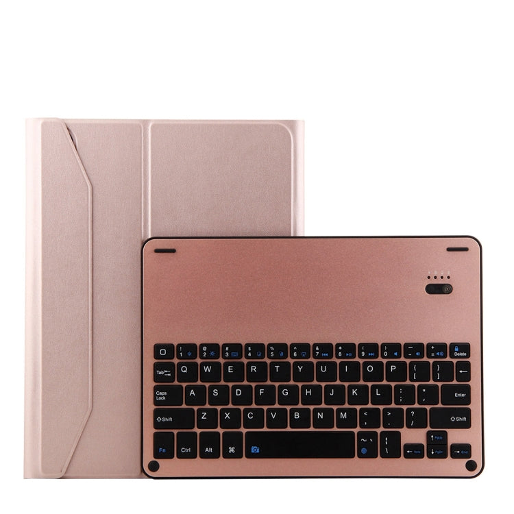 1139B Detachable Bluetooth 3.0 Aluminum Alloy Keyboard + Lambskin Texture Leather Tablet Case for iPad Pro 11 inch (2018), with Three-gear Adjustment / Magnetic / Sleep Function, 1139B