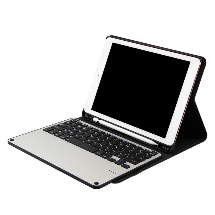 Étui pour tablette 3018 avec clavier Bluetooth 3.0 détachable en alliage d'aluminium et texture tissu imitation cuir pour iPad Air / Air 2 / iPad Pro 9,7 pouces, avec fonction veille/hydrofuge.