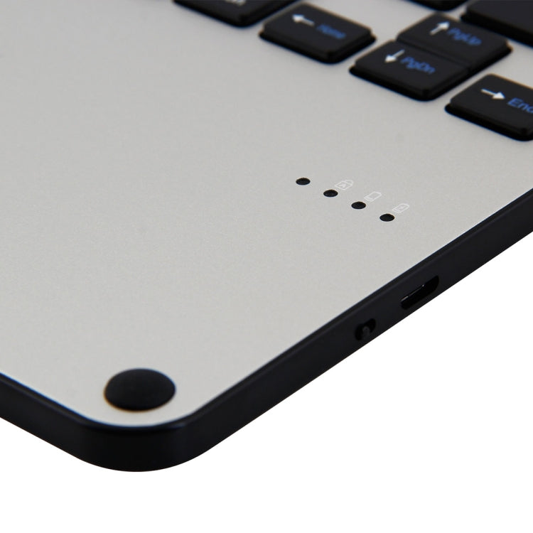 Étui pour tablette 3018 avec clavier Bluetooth 3.0 détachable en alliage d'aluminium et texture tissu imitation cuir pour iPad Air / Air 2 / iPad Pro 9,7 pouces, avec fonction veille/hydrofuge.