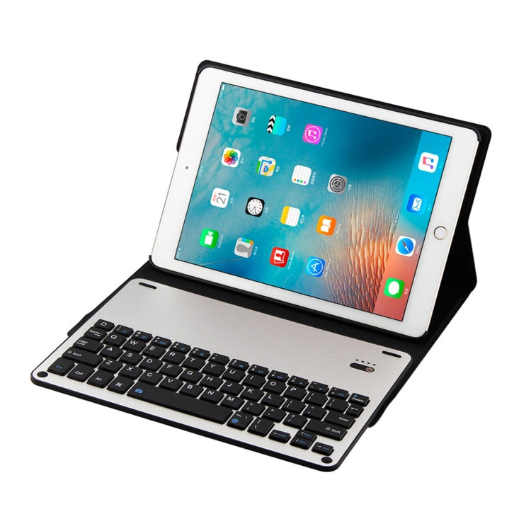 FT-1038B Detachable Bluetooth 3.0 Aluminum Alloy Keyboard + Lambskin Texture Leather Tablet Case for iPad Air / Air 2 / iPad Pro 9.7 inch, with Water Repellent / Three-gear Angle Adjustment / Magnetic / Sleep Function, FT-1038B