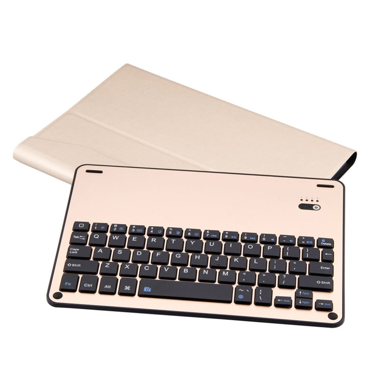 FT-1039B Detachable Bluetooth 3.0 Aluminum Alloy Keyboard + Lambskin Texture Leather Tablet Case for iPad Pro 10.5 inch / iPad Air (2019), with Water Repellent / Three-gear Angle Adjustment / Magnetic / Sleep Function, FT-1039B