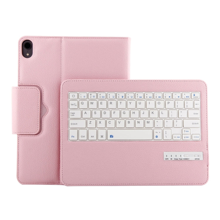 IP011 Detachable Bluetooth 3.0 ABS Keyboard + Litchi Texture Leather Tablet Case for iPad Pro 11 inch (2018), with Sleep Function, IP011
