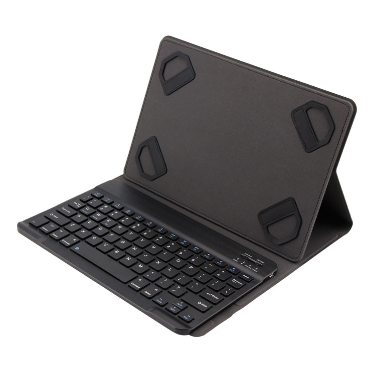 TY-1031 Universal Bluetooth 3.0 ABS Brushed Texture Keyboard + Leather Tablet Case for iOS, Windows, Android Tablet PC Between 9-10.5 inch, TY-1031