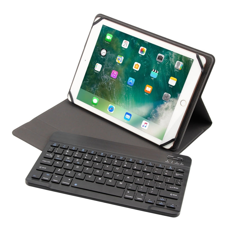 TY-1031 Universal Bluetooth 3.0 ABS Brushed Texture Keyboard + Leather Tablet Case for iOS, Windows, Android Tablet PC Between 9-10.5 inch, TY-1031