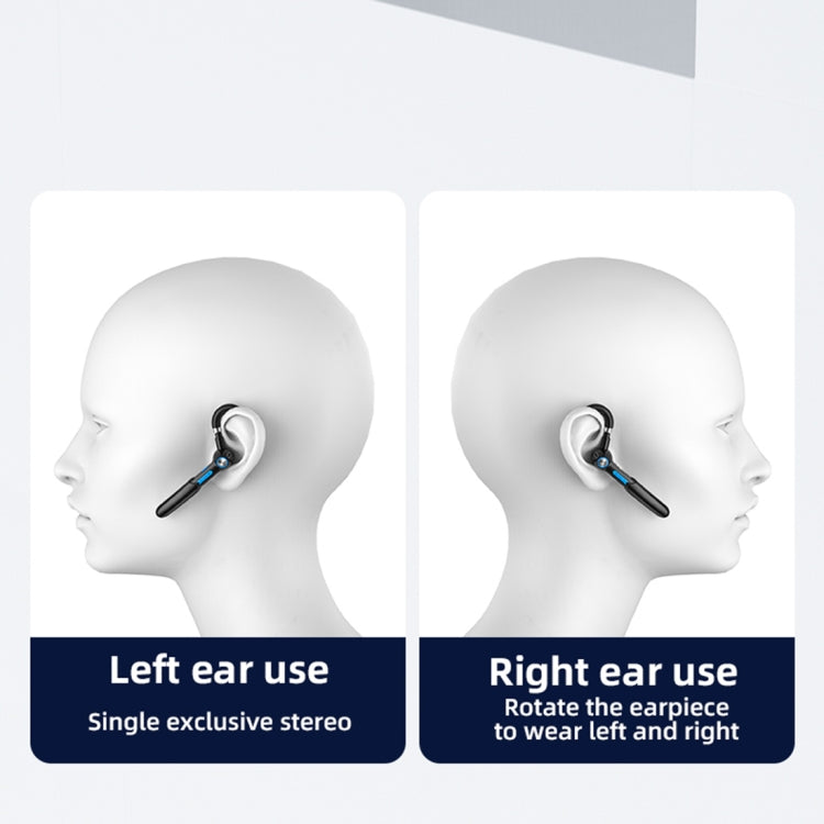 ME-100 TWS Business Rotating Universal True Stereo 5.0 Version Hanging Ear In-Ear Bluetooth Headset