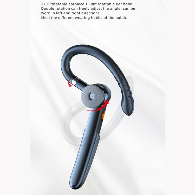 ME-100 TWS Business Rotating Universal True Stereo 5.0 Version Hanging Ear In-Ear Bluetooth Headset