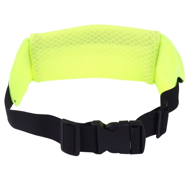 Multifunctional Outdoor Sports Mesh Breathable Fabric Waist Bag with Night Reflective Strip & Earphone Hole for iPhone, Samsung, Sony and other Phones (for Less Than 6 inch)