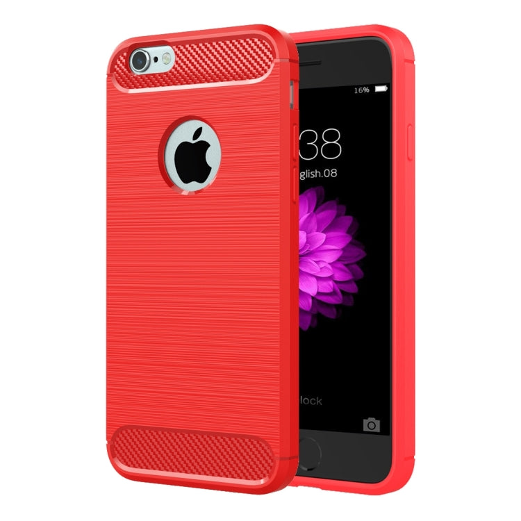 For iPhone 6 & 6s Brushed Texture Fiber TPU Rugged Armor Protective Case, For iPhone 6 & 6s