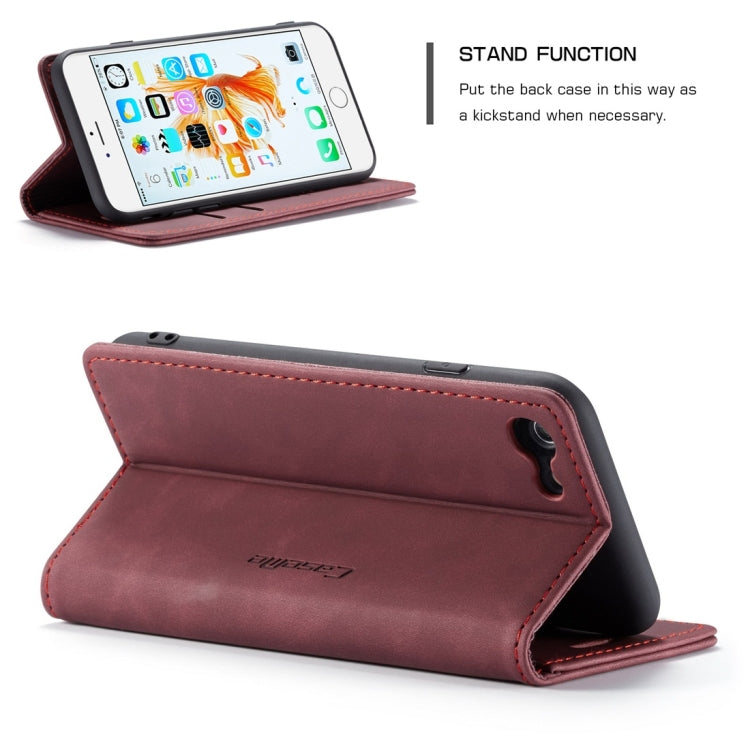 CaseMe-013 Multifunctional Retro Frosted Horizontal Flip Leather Case for iPhone 6 / 6s, with Card Slot & Holder & Wallet, For iPhone 6 / 6s