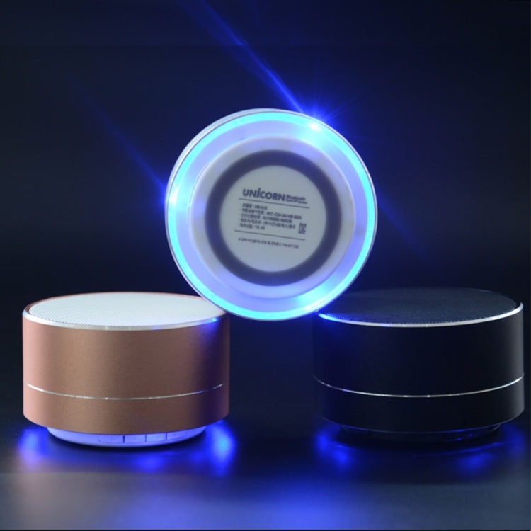Mini enceinte Bluetooth portable A10 avec microphone et LED intégrés, prise en charge des appels mains libres et carte TF