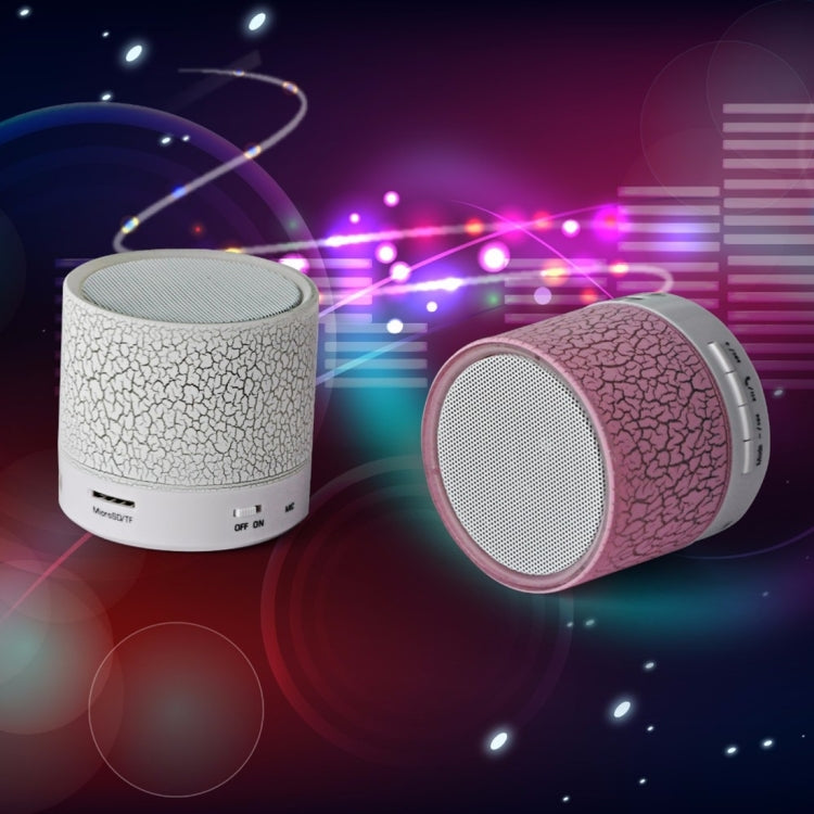 Mini enceinte stéréo Bluetooth portable A9 avec éclairage LED, microphone intégré, appels mains libres et carte TF