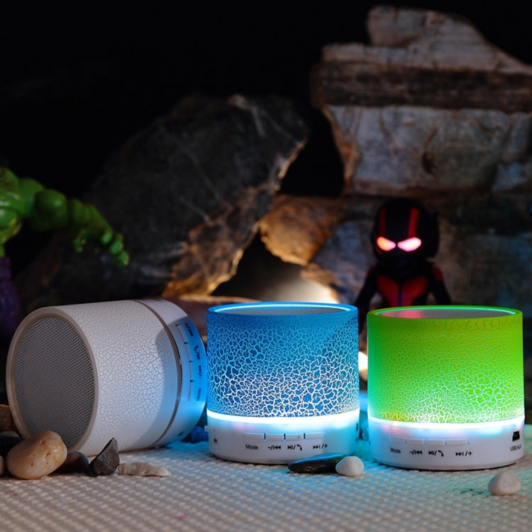 Mini enceinte stéréo Bluetooth portable A9 avec éclairage LED, microphone intégré, appels mains libres et carte TF