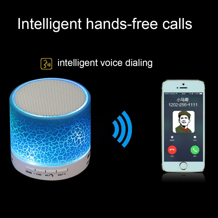 Mini enceinte stéréo Bluetooth portable A9 avec éclairage LED, microphone intégré, appels mains libres et carte TF